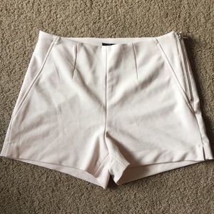 High Waisted Light Pink Shorts